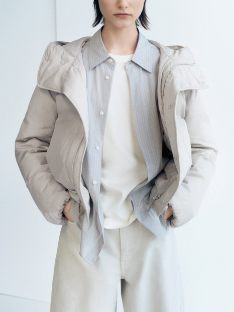 Куртка парку UNIQLO PUFFERTECH 1159858402 (Сірий M)