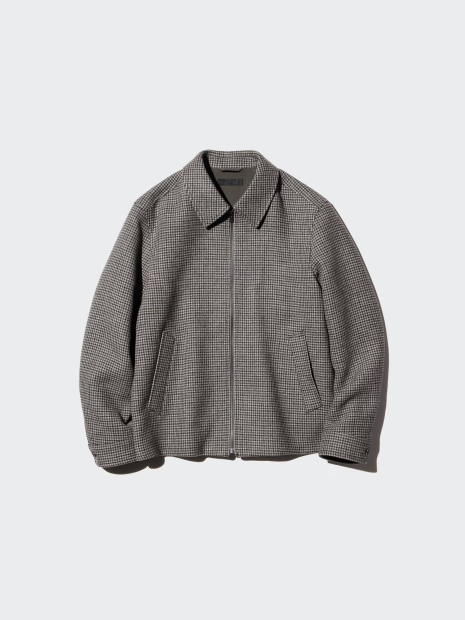 Куртка-рубашка UNIQLO на молнии 1159858987 (Коричневый L)