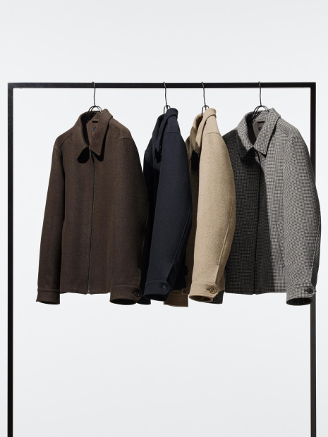 Куртка-рубашка UNIQLO на молнии 1159858987 (Коричневый L)