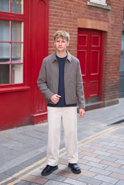 Куртка-рубашка UNIQLO на молнии 1159858987 (Коричневый L)