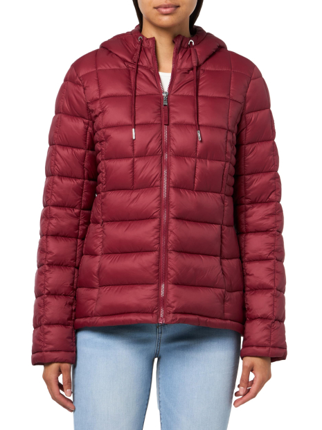 Cтеганая куртка с капюшоном Tommy Hilfiger 1159859003 (Бордовый L)