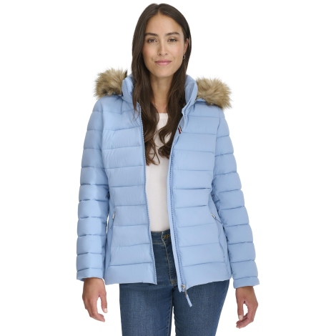 Женская стеганая куртка Tommy Hilfiger 1159859241 (Голубой XL)