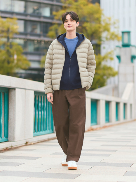 Куртка на блискавці PUFFTECH UNIQLO 1159860465 (Бежевий L)