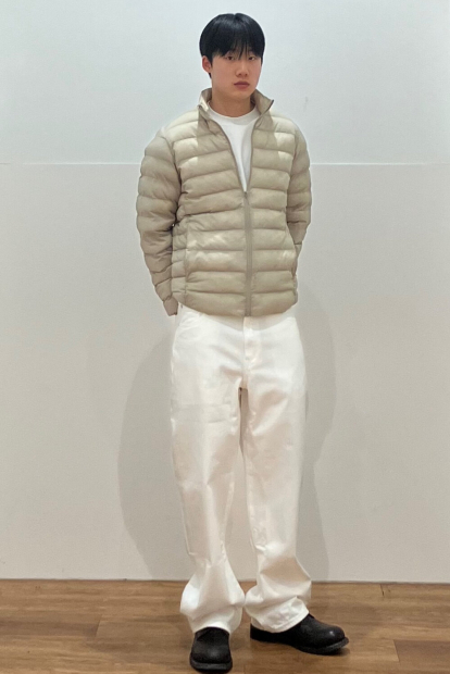 Куртка на блискавці PUFFTECH UNIQLO 1159860465 (Бежевий L)