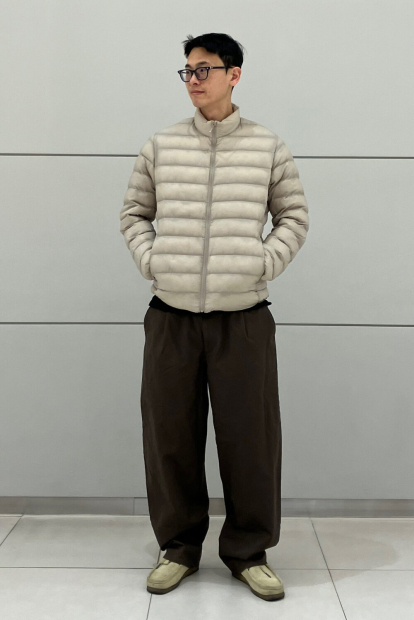 Куртка на блискавці PUFFTECH UNIQLO 1159860465 (Бежевий L)