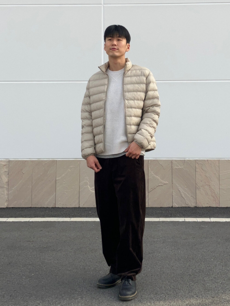 Куртка на блискавці PUFFTECH UNIQLO 1159860465 (Бежевий L)