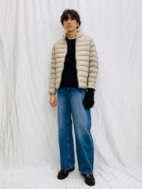 Куртка на блискавці PUFFTECH UNIQLO 1159860465 (Бежевий L)