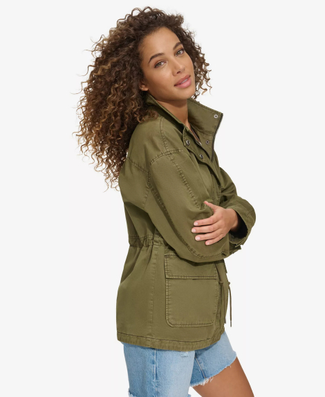 Женская хлопковая куртка Levi's 1159860483 (Оливковый XXL)