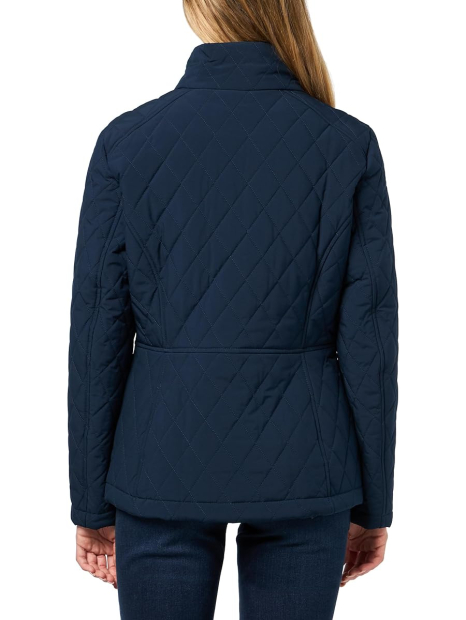 Жіноча стьобана куртка Tommy Hilfiger на блискавці 1159860601 (Синій S)