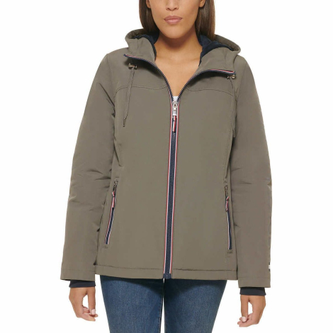 Жіноча куртка з капюшоном Tommy Hilfiger 1159860796 (Сірий S)