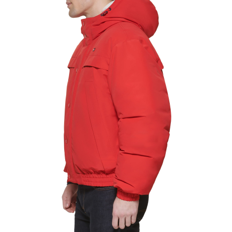 Мужская куртка Tommy Hilfiger с капюшоном 1159861242 (Красный M)