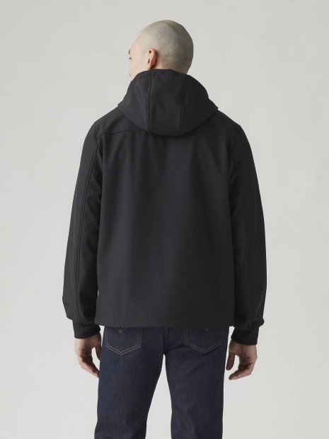 Мужская куртка Soft Shell Levi's с капюшоном 1159861351 (Черный XL)