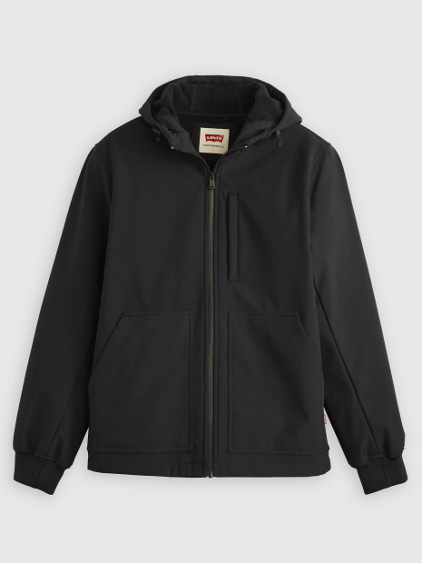 Мужская куртка Soft Shell Levi's с капюшоном 1159861351 (Черный XL)