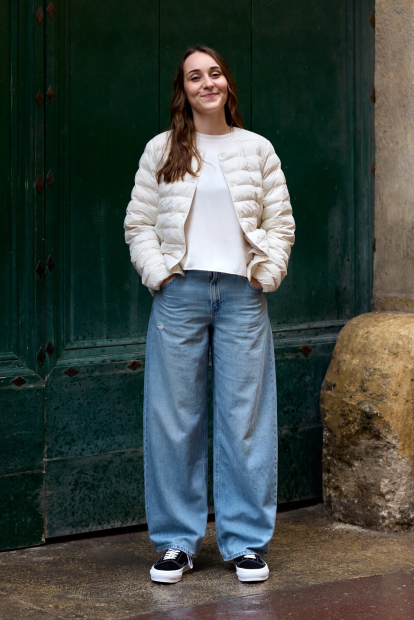 Легкая куртка PUFFERTECH Uniqlo 1159862214 (Молочный L)