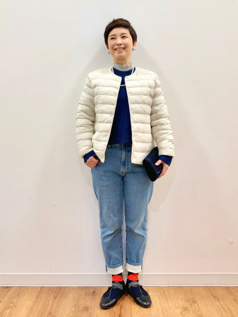 Легкая куртка PUFFERTECH Uniqlo 1159862214 (Молочный L)