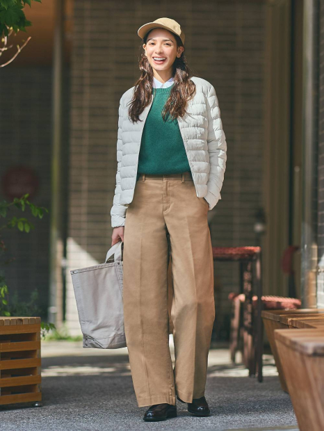Легкая куртка PUFFERTECH Uniqlo 1159862438 (Молочный XL)