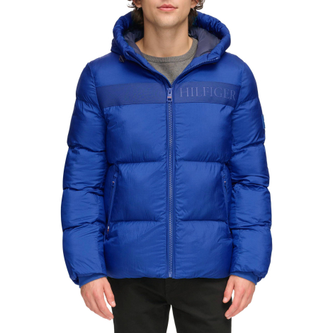 Мужская куртка Tommy Hilfiger с капюшоном 1159862270 (Синий XXL)