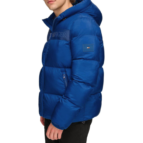 Мужская куртка Tommy Hilfiger с капюшоном 1159862270 (Синий XXL)