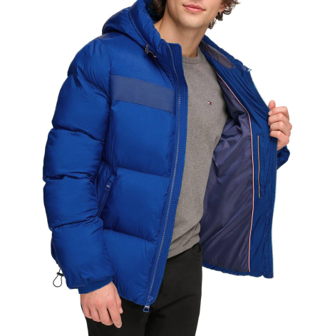 Мужская куртка Tommy Hilfiger с капюшоном 1159862270 (Синий XXL)
