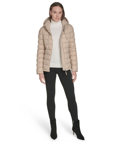 Женская стеганая куртка Tommy Hilfiger 1159862525 (Бежевый M)