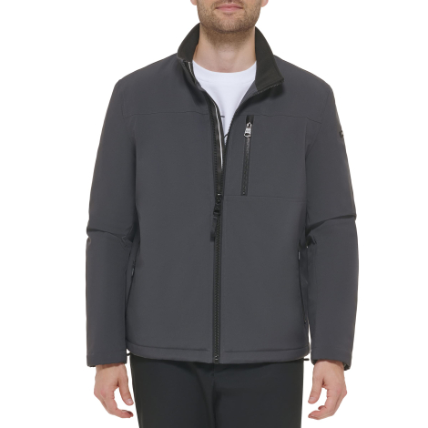 Мужская куртка Softshell Calvin Klein с подкладкой из шерпы 1159862836 (Серый XXL)