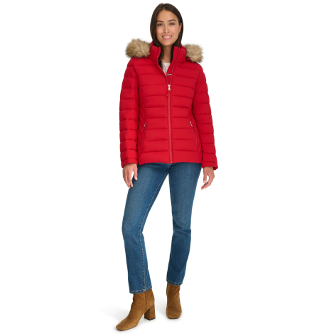 Женская стеганая куртка Tommy Hilfiger 1159863761 (Красный S)