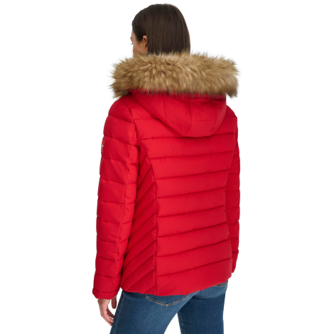 Женская стеганая куртка Tommy Hilfiger 1159863761 (Красный S)