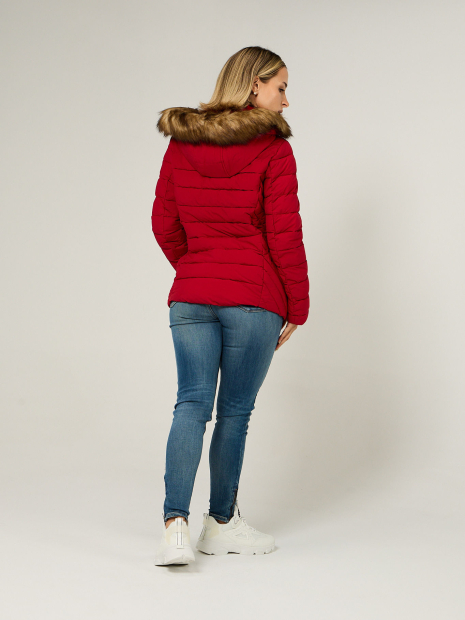 Женская стеганая куртка Tommy Hilfiger 1159863761 (Красный S)