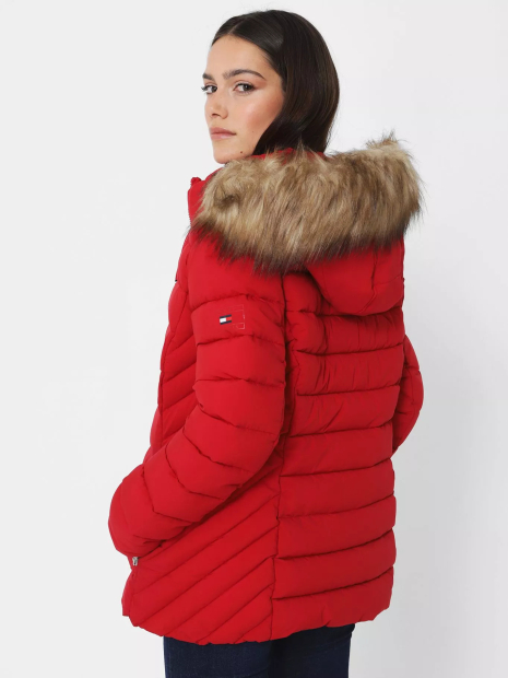 Женская стеганая куртка Tommy Hilfiger 1159863761 (Красный S)