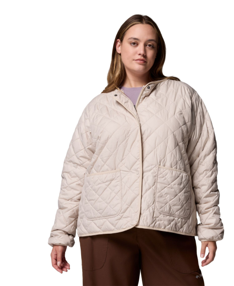 Стеганая куртка на меху Columbia 1159863925 (Молочный M)