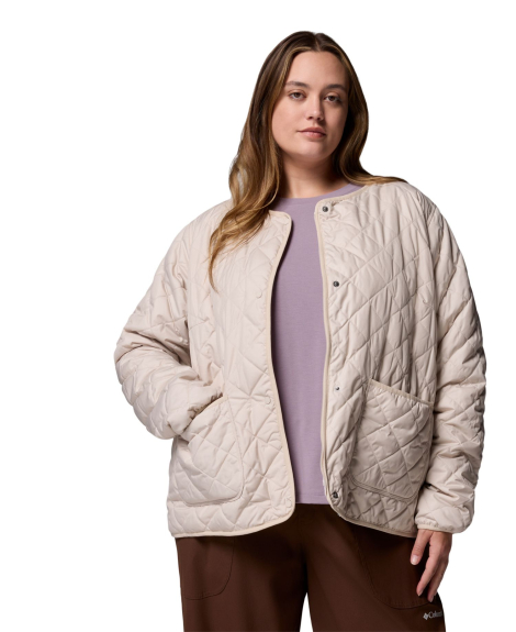 Стеганая куртка на меху Columbia 1159863925 (Молочный M)