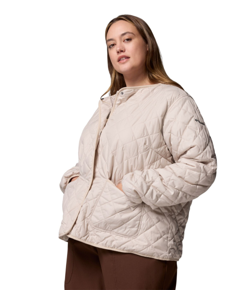 Стеганая куртка на меху Columbia 1159863925 (Молочный M)