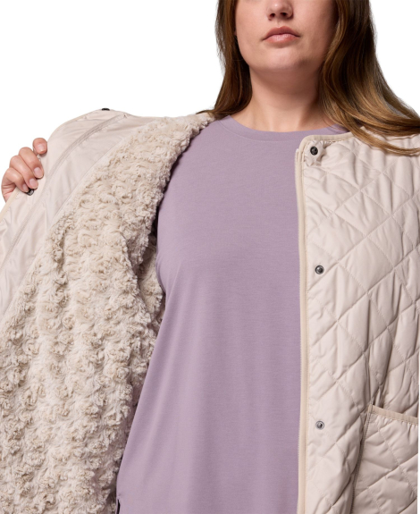 Стеганая куртка на меху Columbia 1159863925 (Молочный M)