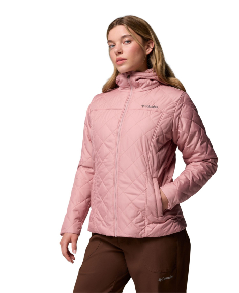 Женская стеганая куртка Columbia на меху 1159864141 (Розовый L)