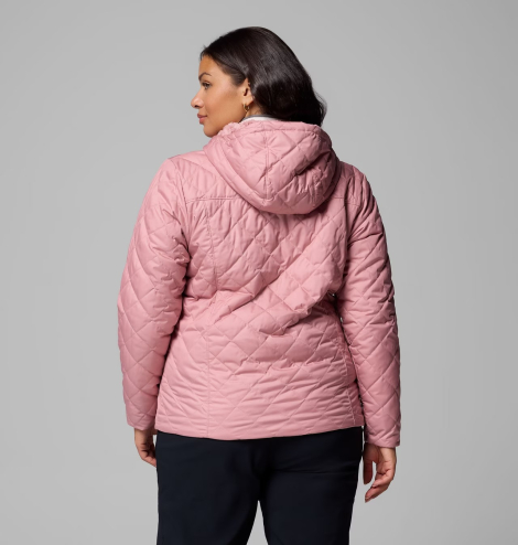 Женская стеганая куртка Columbia на меху 1159864141 (Розовый L)