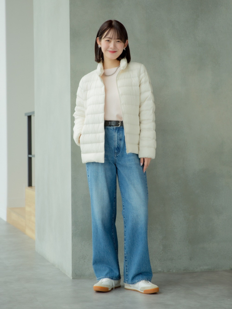 Женская ультралегкая куртка UNIQLO 1159864590 (Молочный S)