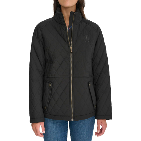 Женская стеганая куртка Tommy Hilfiger 1159864828 (Черный S)