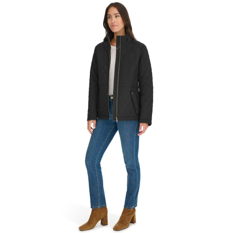 Женская стеганая куртка Tommy Hilfiger 1159864828 (Черный S)