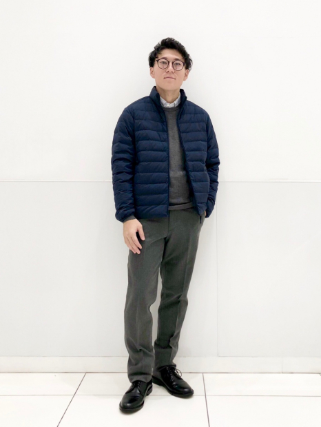 Чоловіча куртка UNIQLO на блискавці 1159864981 (Синій XL)