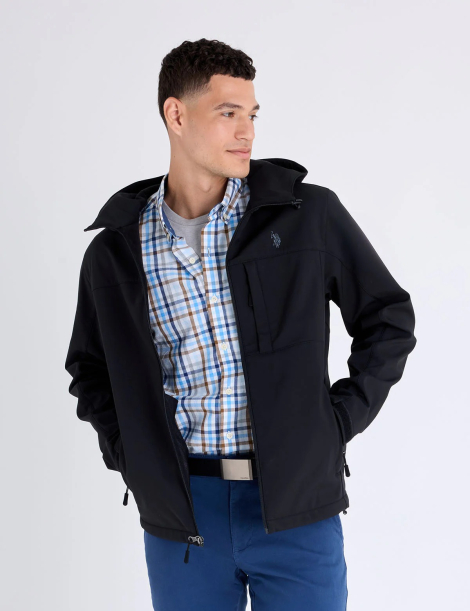 Мужская куртка Softshell U.S. Polo Assn 1159865223 (Черный L)