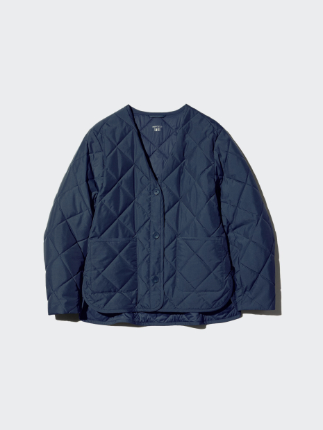 Легка куртка на гудзиках PUFFERTECH Uniqlo 1159865248 (Синій S)