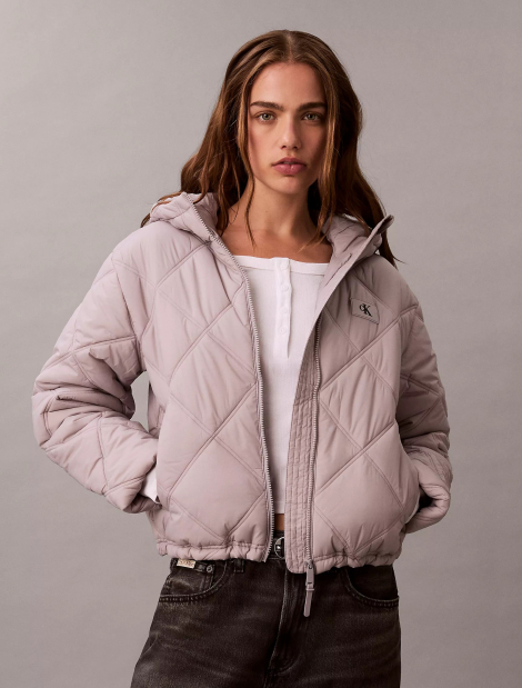 Женская стеганая куртка Calvin Klein 1159865313 (Серый XL)