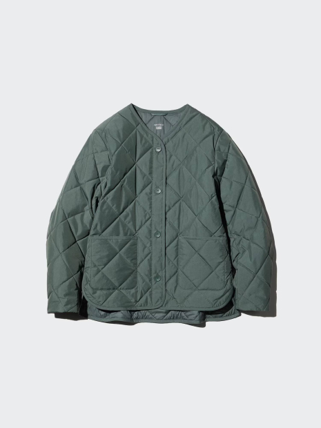 Легка куртка на гудзиках PUFFERTECH Uniqlo 1159865522 (Зелений M)