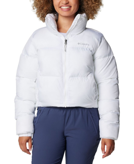 Жіноча укорочена стьобана куртка Columbia 1159894843 (Білий L)