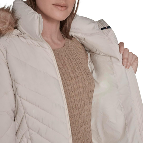 Жіноча стьобана куртка Tommy Hilfiger на блискавці 1159908477 (Молочний XL)