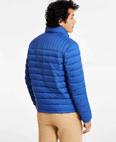 Мужская куртка Tommy Hilfiger пуховик на молнии 1160274977 (Синий XXL)