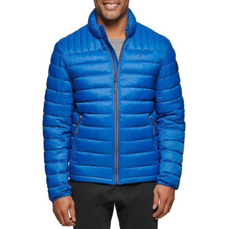 Мужская куртка Tommy Hilfiger пуховик на молнии 1160274977 (Синий XXL)