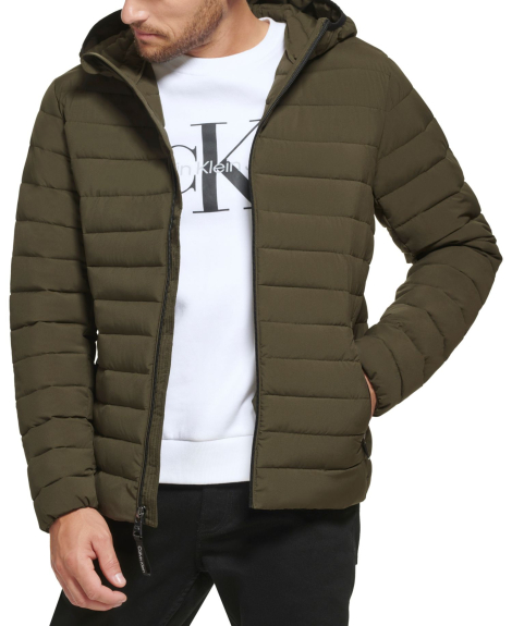 Чоловіча куртка Calvin Klein з капюшоном 1160640645 (Зелений XXL)