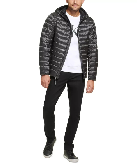 Чоловіча куртка Calvin Klein з капюшоном 1160667370 (Сірий XL)
