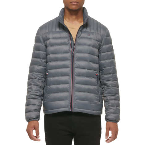 Мужская куртка Tommy Hilfiger на молнии 1160683831 (Серый XL)
